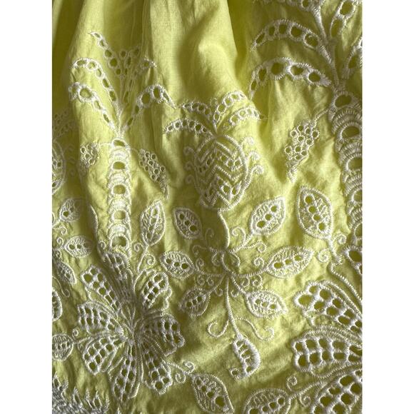 NWT Jennifer Grace Lime Eyelet Embroidered Cotton Tank – Size L - Picture 5 of 13